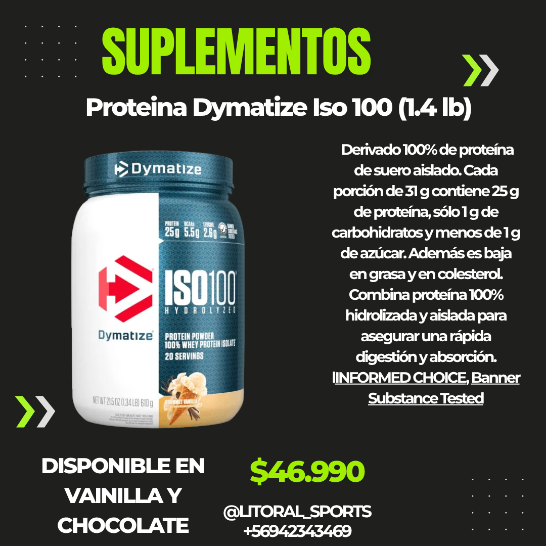 Proteína Dymatize ISO 100 1.4lb