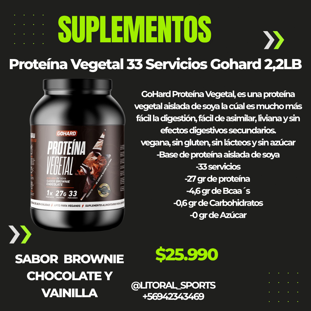 Proteína Vegetal Gohard 2,2Lb ~ 1kilo