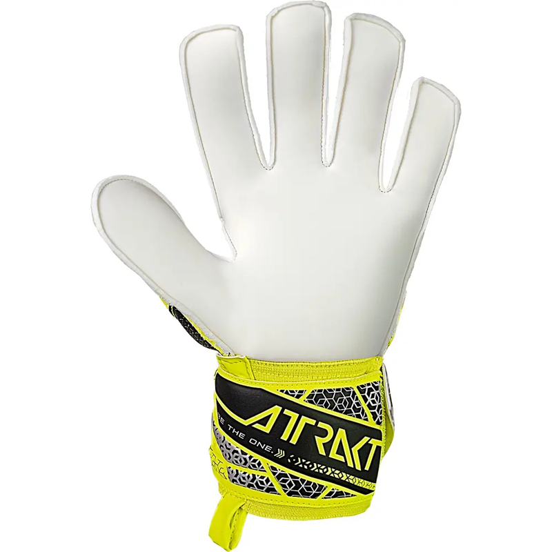 Guante Arquero Attrakt Solid Adulto GK25 (Amarillo Fluor/Plateado)